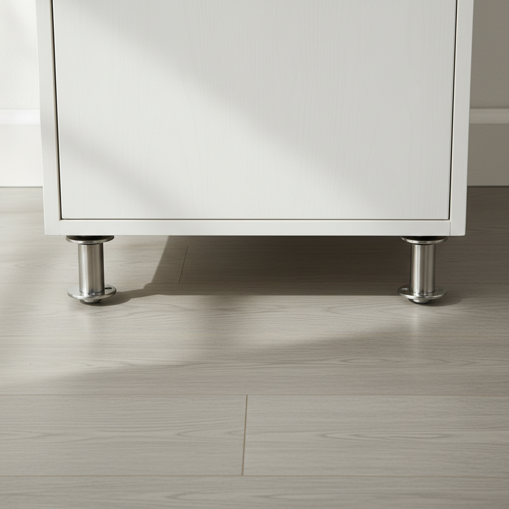After Your Furniture Rearrange: Judge Adjustable Leveling Feet by Stability, Not Just Height
