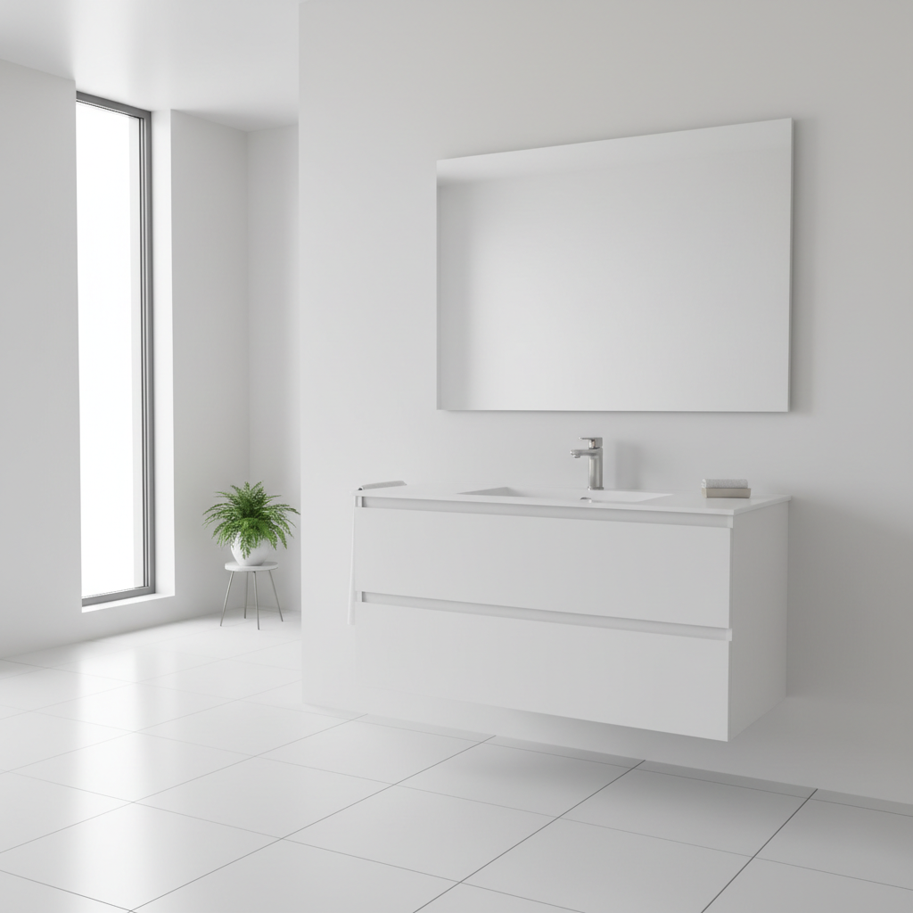Small Space, Big Style: How to Use Wall Mounted Bathroom Vanity Set Design Ideas in Tight Layouts