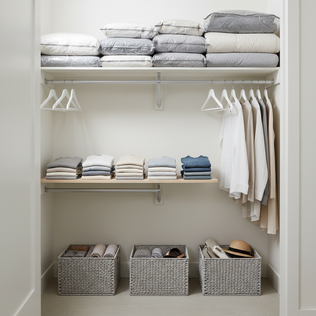 The Real Reason Small Closets Feel Impossible to Organize — and How Vacuum Storage Bags Finally Fix It