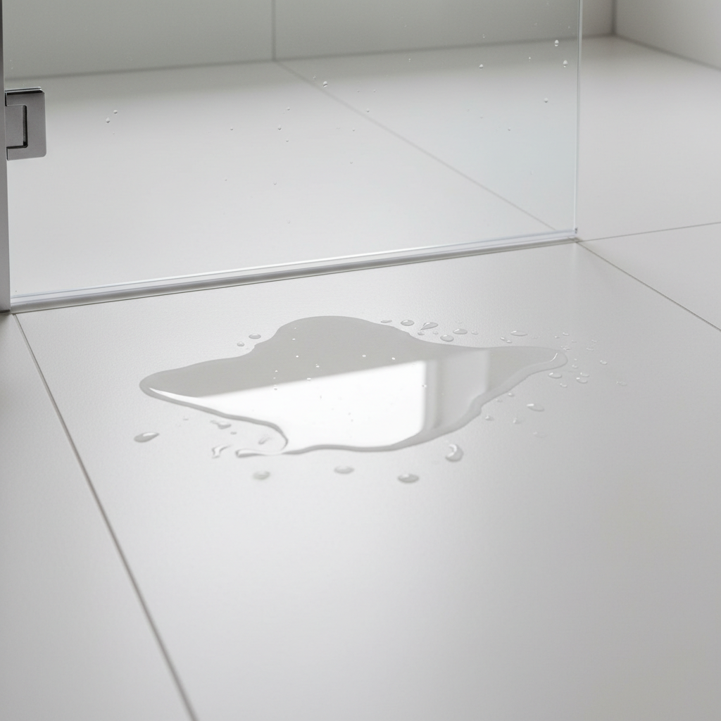 The Puddle That Keeps Coming Back: Diagnosing and Fixing a Frameless Shower Door Bottom Seal Leak