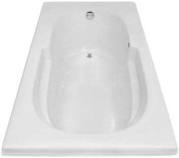 Carver Tubs - AR6032 - Modern Acrylic Fiberglass Whirlpool Bathtub, - White by CarverTubs
