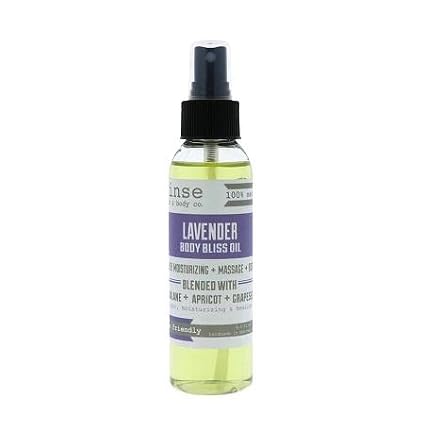 Rinse Bath & Body Moisturizing Lavender Body Oil Moisturizer Spray by RinseBathBodyCo