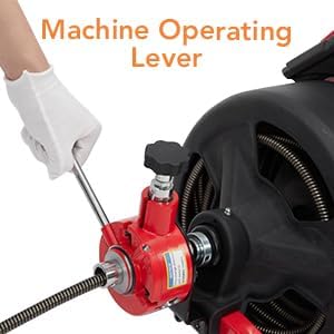 Heavy Duty Electric Drain Cleaner Machine, 75 Ft x 1/2 Inch Sewer Snake - Image 7