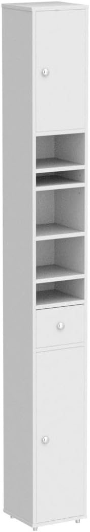 SoBuy Bathroom Narrow Storage Cabinet, Skinny Tall Unit - Image 7