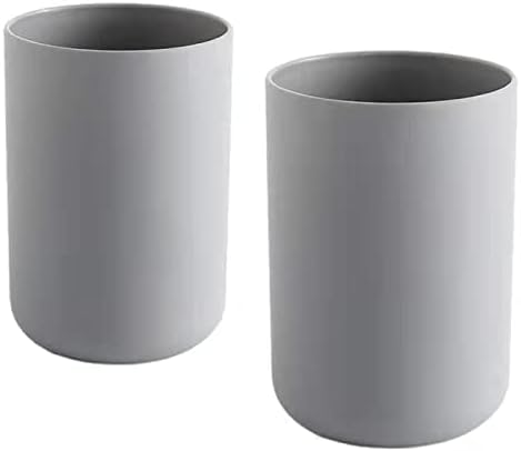 Bathroom Tumblers 2Pcs, Mouthwash Cup, Toothbrush Holders, Drink Mug, Pen Holder by wongwongcat