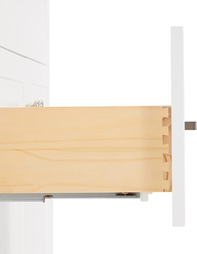 ARIEL 73" White Double Vanity 1.5" Edge Pure White Quartz Countertop & Splash - Image 7