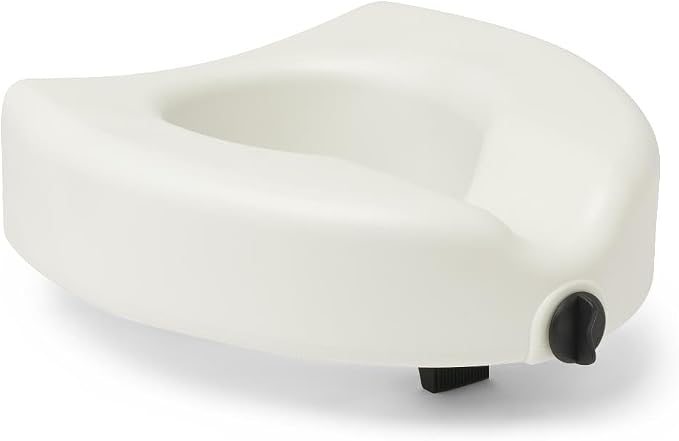 Medline 5" Elevated Toilet Seat Riser W/Microban Antimicrobial Protection - Image 5