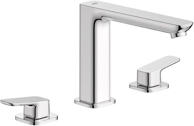 Grohe 1019230000 Cubeo 3-Hole 2-Handle Deck Mount Tub Filler, Starlight Chrome by Grohe