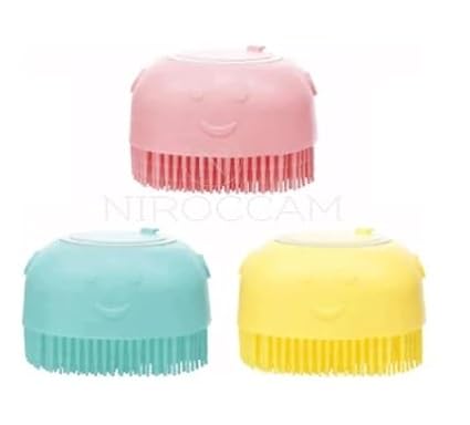Dog Bath Brush with Shampoo Dispenser – Silicone Pet Grooming Scrubber - Image 6