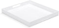 White Acrylic Large Ottoman Tray by ATOZONE