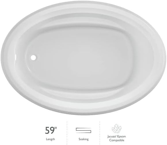 Jacuzzi SIGNATURE Acrylic Drop-In Bathtub, Soaking Sanctuary, Slip Resistant by Jacuzzi