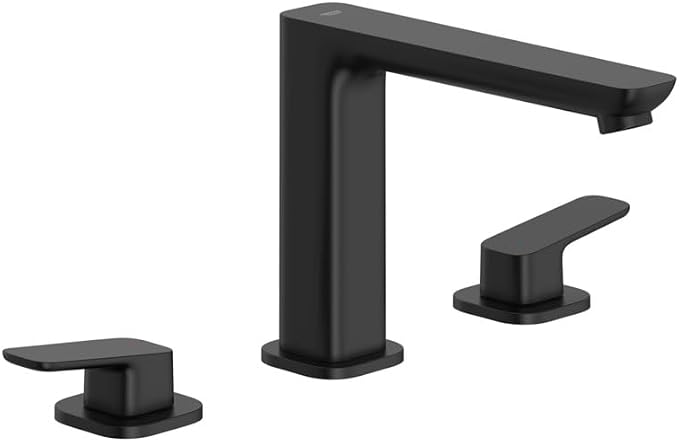 Grohe 1019232430 Cubeo 3-Hole 2-Handle Deck Mount Tub Filler, Matte Black by Grohe