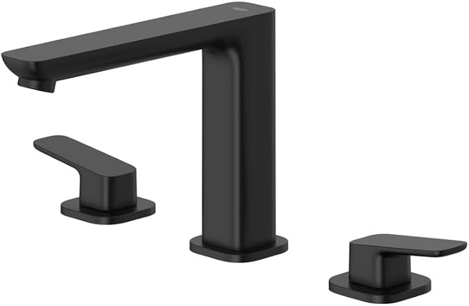 Grohe 1019232430 Cubeo 3-Hole 2-Handle Deck Mount Tub Filler, Matte Black - Image 6