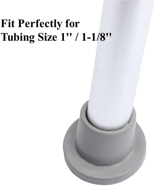 Shower Chair Tips Replacement Heavy Duty 4 Pack, 1 1/8’’ Rubber Tips - Image 6