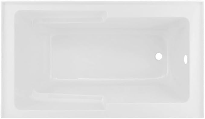 Voltaire 48" x 30" Right-Hand Drain Alcove Integrated Armrest Bathtub - Image 9