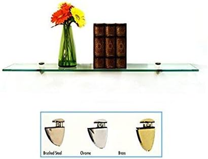 Spancraft Glass P-6x21-Brass Peacock Glass Shelf - Image 2
