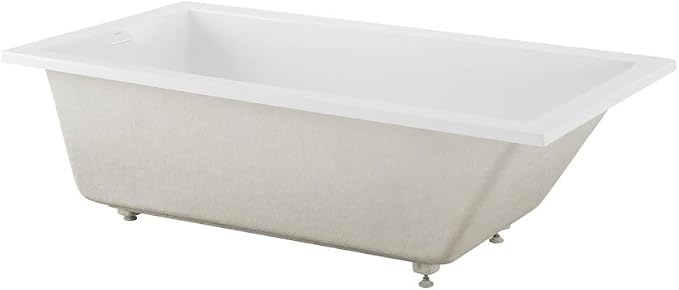 Swiss Madison Voltaire 72 x 36 Reversible Drain Soaking Drop-in Bathtub in - Image 7