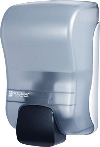 San Jamar Rely Plastic Manual Soap Dispenser, Hand Sanitizer Dispenser - Image 2