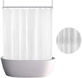 Clawfoot Tub Shower Curtain Warp Around 180x70 Inches Clear Shower Curtain by De-Mediocre