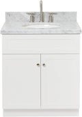 ARIEL Hamlet 31 Inch White Bathroom Vanity by Ariel
