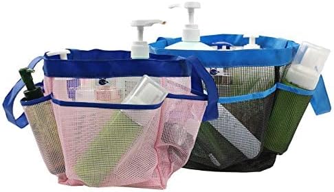 SPINFOX 2 Pack Mesh Shower Caddy, Quick Dry Shower Tote Bag Hanging Toiletry - Image 4