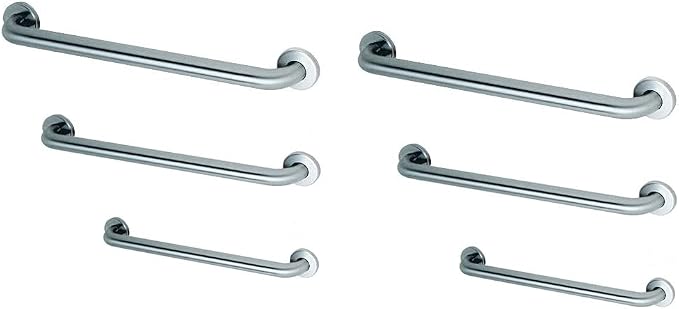 Commercial Grab Bar Bundle for Commercial and Residential Restrooms- 1.5" by PrestigeDistribution