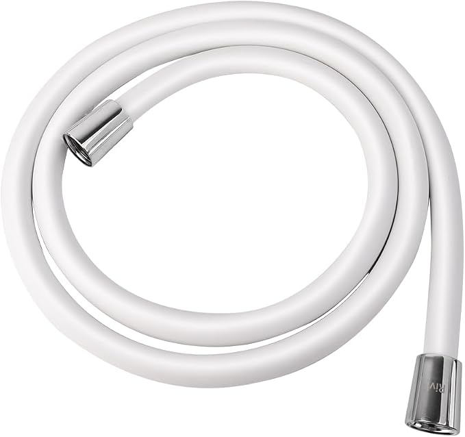 98" PVC Shower Hose Replacement Handheld Kink Free Stainless Steel Shower Head by Rivix