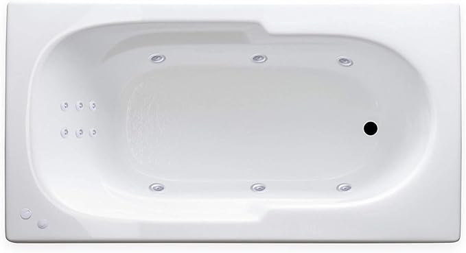 Carver Tubs - AR6032 - Modern Acrylic Fiberglass Whirlpool Tub Water Massage - Image 4