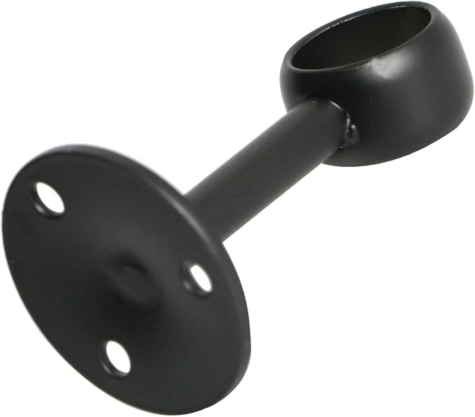 4Pcs Pipe Hole Diameter 32 mm, Stainless Steel Matte Black Flange Rod Bracket - Image 3