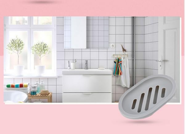 Topsky 4pcs Soap Dish with Drain, Soap Holder, Soap Saver, Easy Cleaning - Image 6