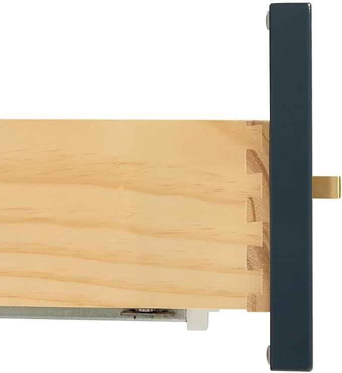 ARIEL 37" Midnight Blue Bathroom Vanity 1.5" Edge Pure White Quartz Countertop - Image 8