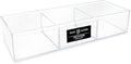 Isaac Jacobs Large 3-Compartment Acrylic Stackable Organizer, Craft Supplies by IsaacJacobs