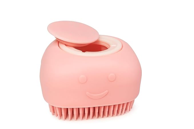 Dog Bath Brush with Shampoo Dispenser – Silicone Pet Grooming Scrubber - Image 2
