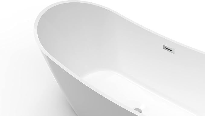67'' Freestanding Bathtub, Deep Soaking Tub - Image 3