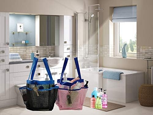 SPINFOX 2 Pack Mesh Shower Caddy, Quick Dry Shower Tote Bag Hanging Toiletry - Image 3