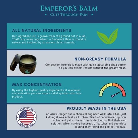 The Emperor's Balm Muscle Pain Relief Cream – Fast-Acting, Non-Greasy, - Image 7