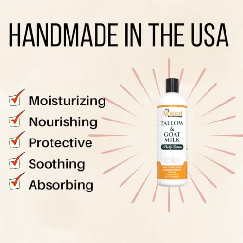 Tallow & Goat Milk Body Lotion for Sensitive Skin, Organic moisturizing Lotion - Image 3