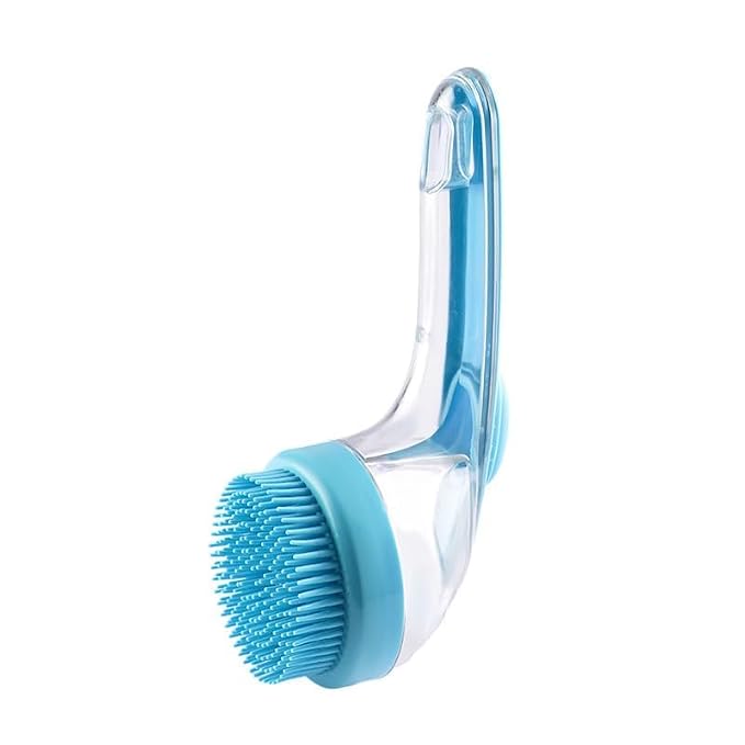 Pet Bath Brush with Silicone Bristles – Grooming Massage Tool with Liquid by Unknown