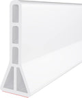 3" High Shower Threshold Water Dam 74 IN Collapsible Shower Water Splash Guard by Raycity