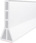 3" High Shower Threshold Water Dam 118 IN Collapsible Shower Water Splash Guard by Raycity