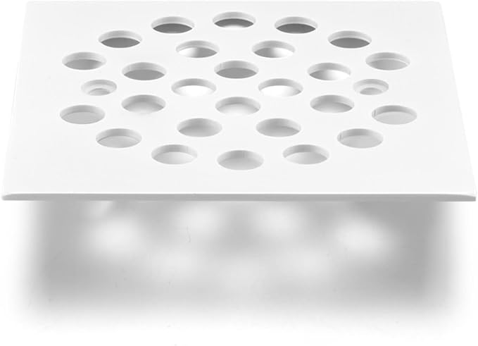 Square 4-1/4 Inch Screw-in Shower Drain Cover Replacement Square Floor Drainer - Image 3