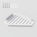 Corner Shelf Kitchen Storage, Bathroom Shelves Shower Caddy Hanging, Matte by SIUUNEI