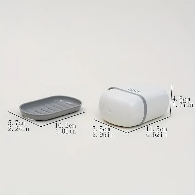 Zulay Kitchen Pack of 4 Portable Plastic Soap Dish Box - Image 3