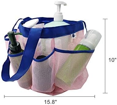 SPINFOX 2 Pack Mesh Shower Caddy, Quick Dry Shower Tote Bag Hanging Toiletry - Image 6