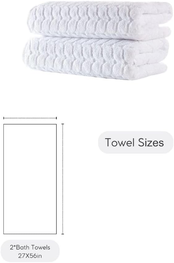 BAGNO MILANO Turkish Bath Towels, Soft Plush Jacquard Luxury Bath Towels - Image 7