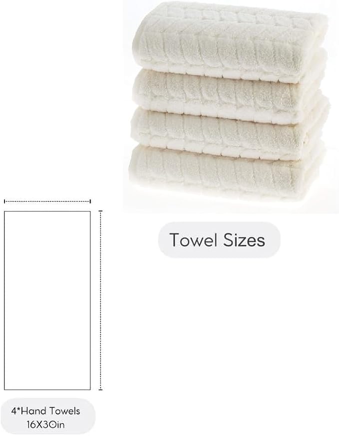 BAGNO MILANO Turkish Bath Towels, Soft Plush Jacquard Luxury Bath Towels - Image 2