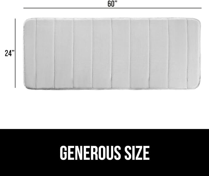 GORILLA GRIP Memory Foam Bath Mat, Soft Absorbent US Designed Bathroom Rug - Image 2