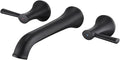 Tub Faucet Wall Mount Roman Tub Filler Black Brass Bathtub Faucets by QinkellSanitaryWare