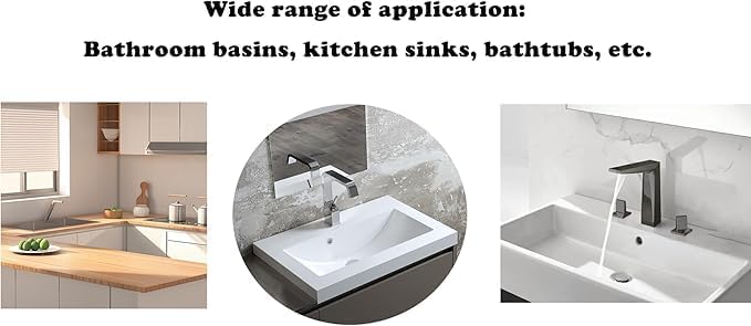 4 Pack Sink Overflow Trim-Ring Stainless Steel Bathroom Kitchen Basin Hole - Image 6