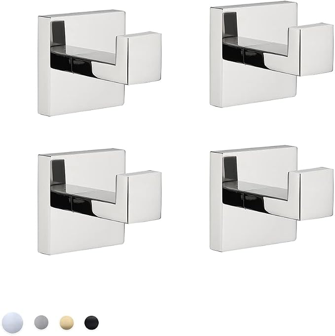 Bath Towel Hooks Premium Stainless Steel Clothes Hook Robe Coat Heavy Duty by COUOBO